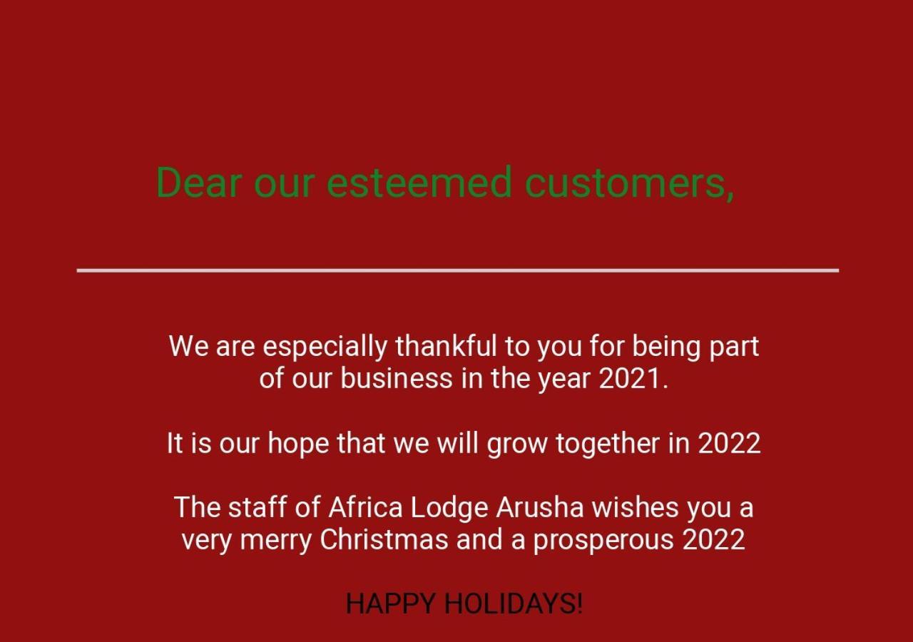 Africa Lodge Arusha Nkoaranga Eksteriør bilde